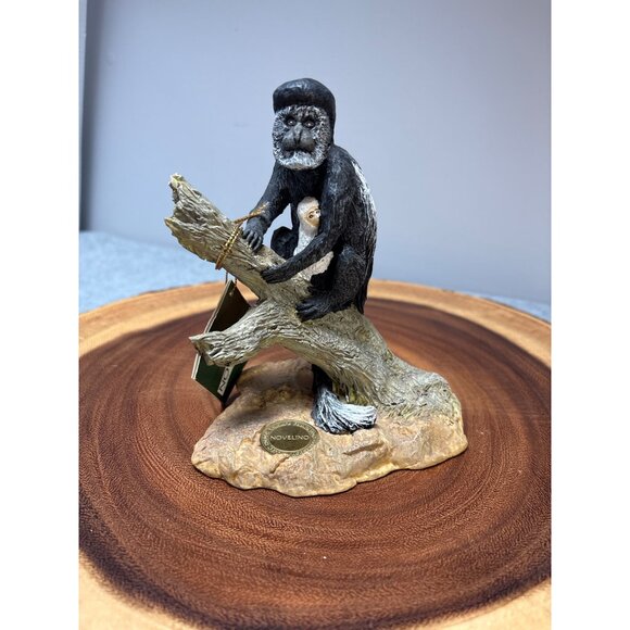 Limited Edition 1990 Novellino William Holden Wildlife Foundation Monkey Figurin - Picture 1 of 10